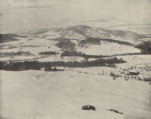 Zielone Góry Vermont (zdjęcie czarno-białe) autorstwa American Photographer (after)