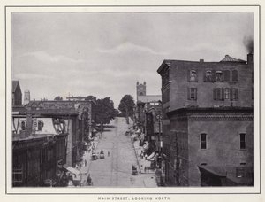 Jamestown, NY: Main Street, patrząc na północ (zdjęcie czarno-białe) autorstwa American Photographer (after)