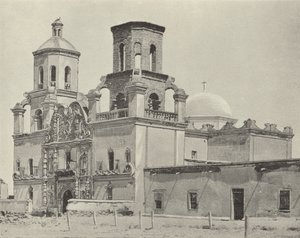 Misja San Xavier Del Bac, Arizona (zdjęcie czarno-białe) autorstwa American Photographer (after)