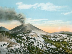 Mount Lassen w erupcji (zdjęcie) autorstwa American Photographer (after)
