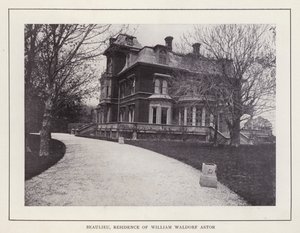 Newport, Rhode Island: Beaulieu, rezydencja Williama Waldorfa Astora (zdjęcie czarno-białe) autorstwa American Photographer (after)