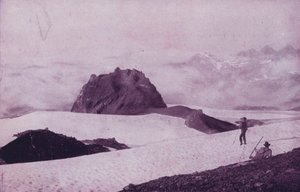 Na szczycie Mount Tacoma w Waszyngtonie (zdjęcie czarno-białe) autorstwa American Photographer (after)