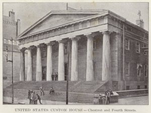 Filadelfia: United States Custom House, Chestnut and Fourth Streets (zdjęcie czarno-białe) autorstwa American Photographer (after)