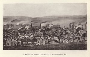 Pittsburgh: Carnegie Steel Works w Homestead, Pensylwania (zdjęcie czarno-białe) autorstwa American Photographer (after)