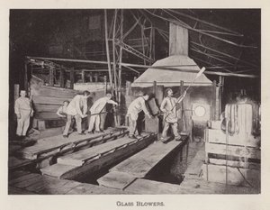 Pittsburgh: Dmuchawy do szkła (zdjęcie czarno-białe) autorstwa American Photographer (after)