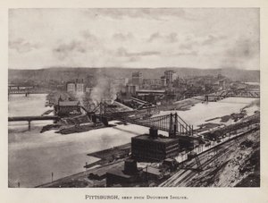 Pittsburgh: Pittsburgh, widziany z Duquesne Incline (zdjęcie czarno-białe) autorstwa American Photographer (after)