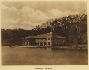 Princeton University: klasa 1887 Boat House (zdjęcie czarno-białe) autorstwa American Photographer (after)