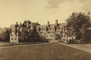 Uniwersytet Princeton: Lockhart Hall (zdjęcie czarno-białe) autorstwa American Photographer (after)