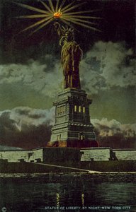 Statua Wolności, Nowy Jork, Nowy Jork, USA (kolorowe zdjęcie) autorstwa American Photographer (after)