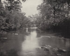 Rzeka Swannanoa, Karolina Północna (zdjęcie czarno-białe) autorstwa American Photographer (after)