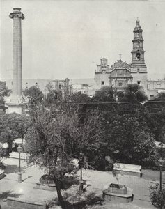 Plaza Aguas Calientes (zdjęcie czarno-białe) autorstwa American Photographer (after)