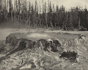 The Punch Bowl, Park Narodowy Yellowstone (zdjęcie czarno-białe) autorstwa American Photographer (after)