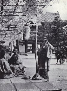 Ganek herbaciarni Kioto (zdjęcie czarno-białe) autorstwa American Photographer (after)