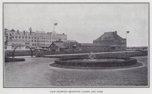 Widok pokazujący kasyno i park Brighton (zdjęcie czarno-białe) autorstwa American Photographer (after)