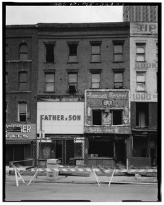 70-72 Monroe Avenue (budynek komercyjny), Detroit, Michigan (zdjęcie czarno-białe) autorstwa American Photographer