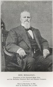 Ben Holladay (1824-77) (zdjęcie czarno-białe) autorstwa American Photographer
