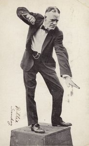 Billy Sunday (zdjęcie czarno-białe) autorstwa American Photographer