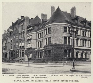 Blok patrząc na północ od Sixty-Sixth Street (zdjęcie czarno-białe) autorstwa American Photographer