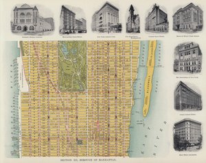 Dzielnica Manhattan (zdjęcie czarno-białe) autorstwa American Photographer