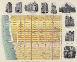 Dzielnica Manhattan (zdjęcie czarno-białe) autorstwa American Photographer