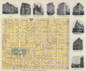 Dzielnica Manhattan (zdjęcie czarno-białe) autorstwa American Photographer