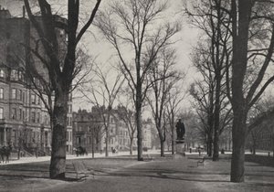 Boston: Commonwealth Avenue (zdjęcie czarno-białe) autorstwa American Photographer