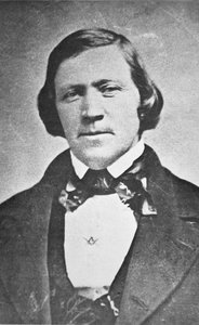 Brigham Young (1801-77) Drugi Prezydent Kościoła Mormonów, lat 43 autorstwa American Photographer