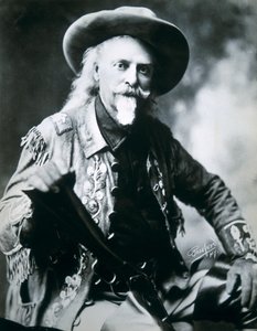 Buffalo Bill (1846-1917) (zdjęcie czarno-białe) autorstwa American Photographer