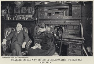 Charles Broadway Rouss, sprzedawca hurtowy milionerów (zdjęcie czarno-białe) autorstwa American Photographer