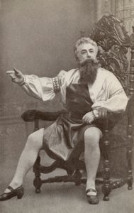 Emil Fischer jako Hans Sachs w "Die Meistersinger Von Nurnburg" (zdjęcie czarno-białe) autorstwa American Photographer