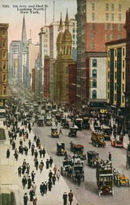 Piąta Aleja i 42 Ulica, Nowy Jork (zdjęcie kolorowe) autorstwa American Photographer