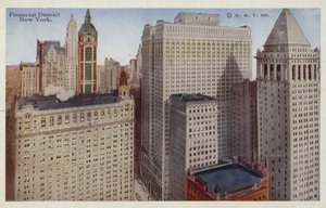 Dzielnica finansowa, Nowy Jork, USA (zdjęcie kolorowe) autorstwa American Photographer