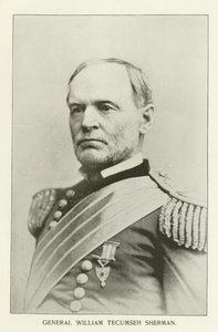 Generał William Tecumseh Sherman (zdjęcie czarno-białe) autorstwa American Photographer