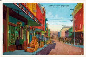 Grant Avenue, Chinatown, San Francisco, Kalifornia (zdjęcie kolorowe) autorstwa American Photographer