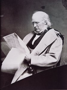 Horace Greeley (1811-72) (zdjęcie czarno-białe) autorstwa American Photographer