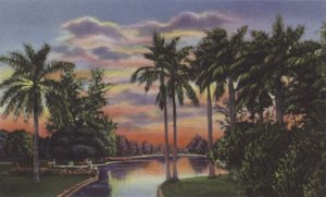 Lago del Country Club, Jezioro w Country Club Park (kolorowe zdjęcie)