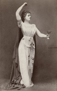 Lilli Lehmann jako Izolda w "Tristanie i Izoldzie" (zdjęcie czarno-białe) autorstwa American Photographer