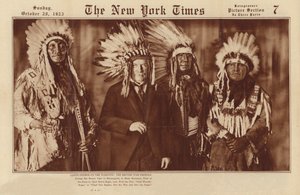 Lloyd George na wojennej ścieżce: brytyjski premier wojny (zdjęcie czarno-białe) autorstwa American Photographer