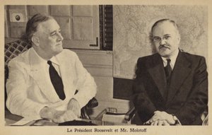 Mołotow i Roosevelt autorstwa American Photographer