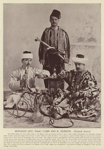 Monahan Levi, Isaac Cohn i H Hondon, tureccy Żydzi autorstwa American Photographer
