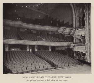 New Amsterdam Theatre, Nowy Jork (zdjęcie czarno-białe) autorstwa American Photographer