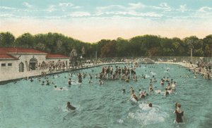 Nowy Orlean: Basen w parku miejskim (zdjęcie kolorowe) autorstwa American Photographer
