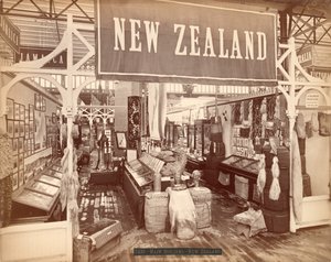 Nowa Zelandia, Międzynarodowa Wystawa Stulecia, 1876 (odbitka albumowa) autorstwa American Photographer