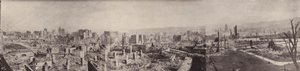 Panorama miasta szkieletów z Nob Hill (zdjęcie czarno-białe) autorstwa American Photographer