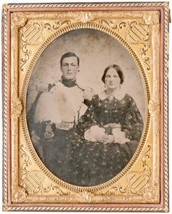 Portret Hamiltona Brancha i niezidentyfikowanej kobiety (dagerotyp) autorstwa American Photographer