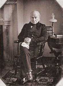 Portret Johna Quincy Adamsa, ok. 1840 r. (dagerotyp) autorstwa American Photographer