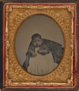 Portret dziecka, ok. 1860 (zdjęcie) autorstwa American Photographer