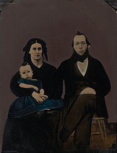 Portret rodziny, lata sześćdziesiąte XIX wieku (zdjęcie) autorstwa American Photographer