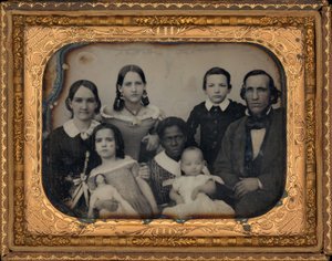 Portret rodziny, lata sześćdziesiąte XIX wieku (zdjęcie) autorstwa American Photographer
