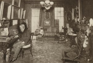 R.H. Stoddard, jego dom w Nowym Jorku (zdjęcie czarno-białe) autorstwa American Photographer